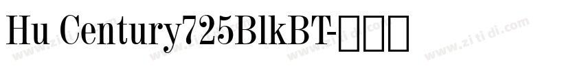 Hu Century725BlkBT字体转换